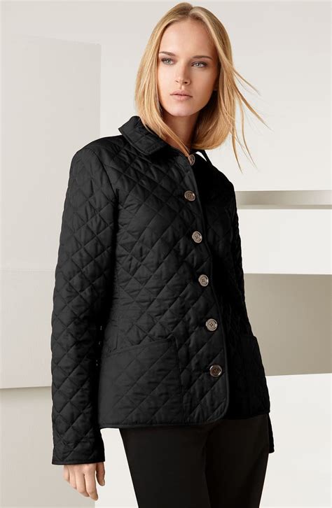 burberry quilted jacket women black|burberry quilted jacket nordstrom.